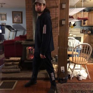 Adidas blue sweat suit